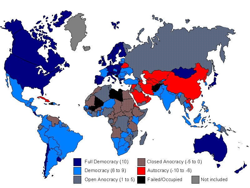 map of oligarchy countries